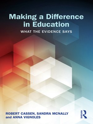 cover image of Making a Difference in Education
